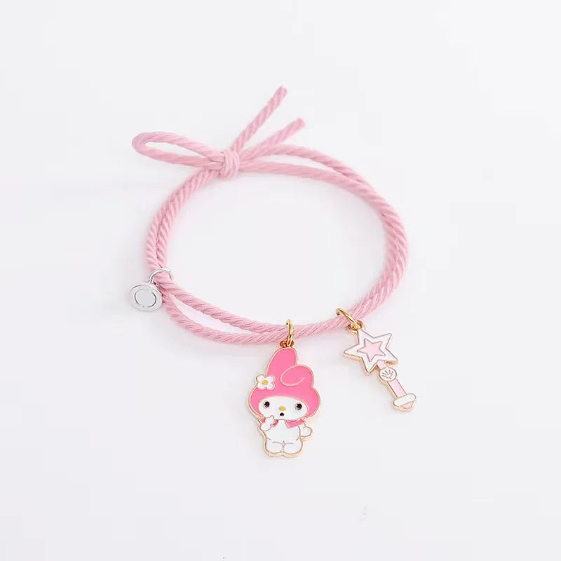 Brazalete Hello Kitty/Kuromi BFF